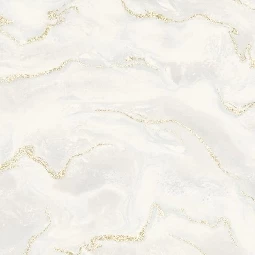 Burawall Erva Açık Beyaz Ve Gri Mermer Üzerinde Altın Damar Desenli GT-10308 Duvar Kağıdı 16.50 M²